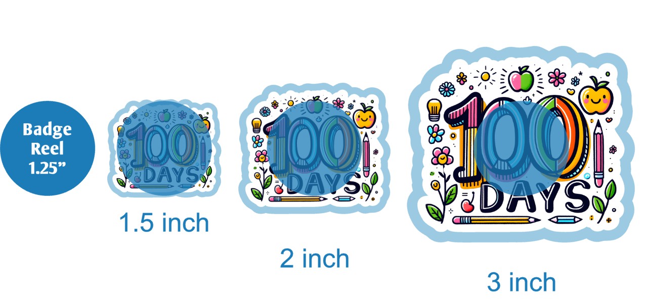 100 Days of School Year - DECAL AND ACRYLIC SHAPE #DA03583
