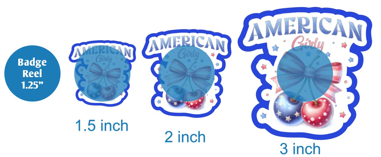American Girly - DECAL AND ACRYLIC SHAPE #DA02749