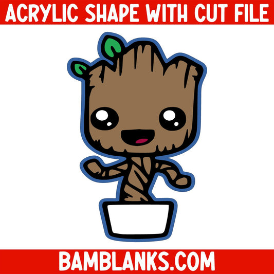 Baby Potted Tree Guy (Fan Art) - Acrylic Shape #300