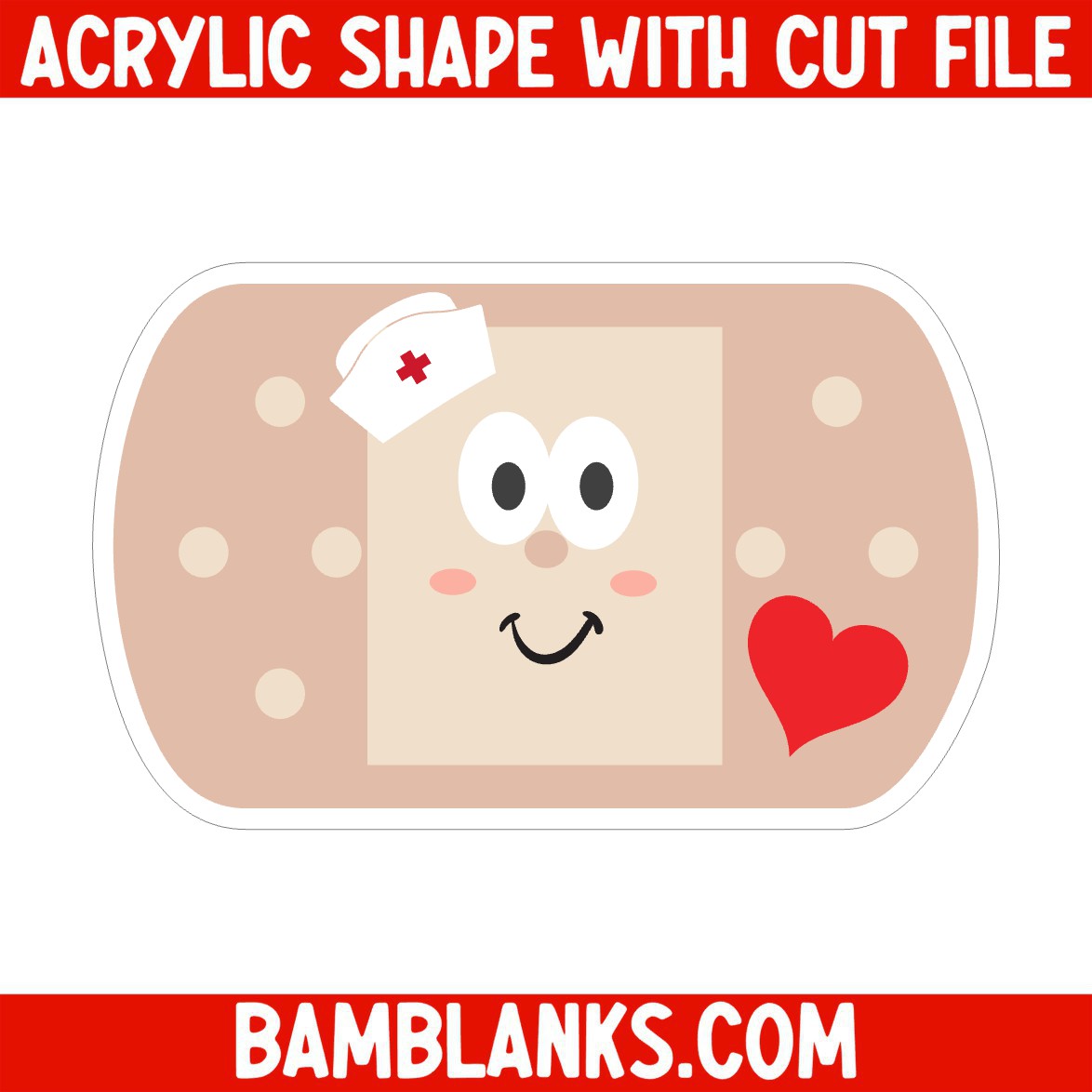 Band aid - Acrylic Shape #689