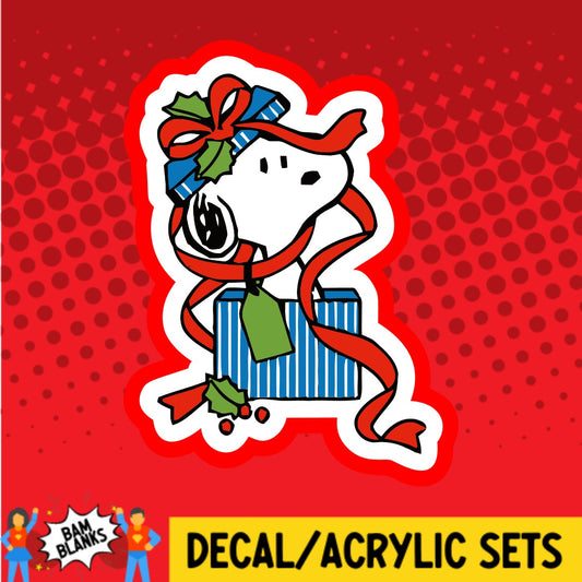 Beagle Present - DECAL AND ACRYLIC SHAPE #DA02488