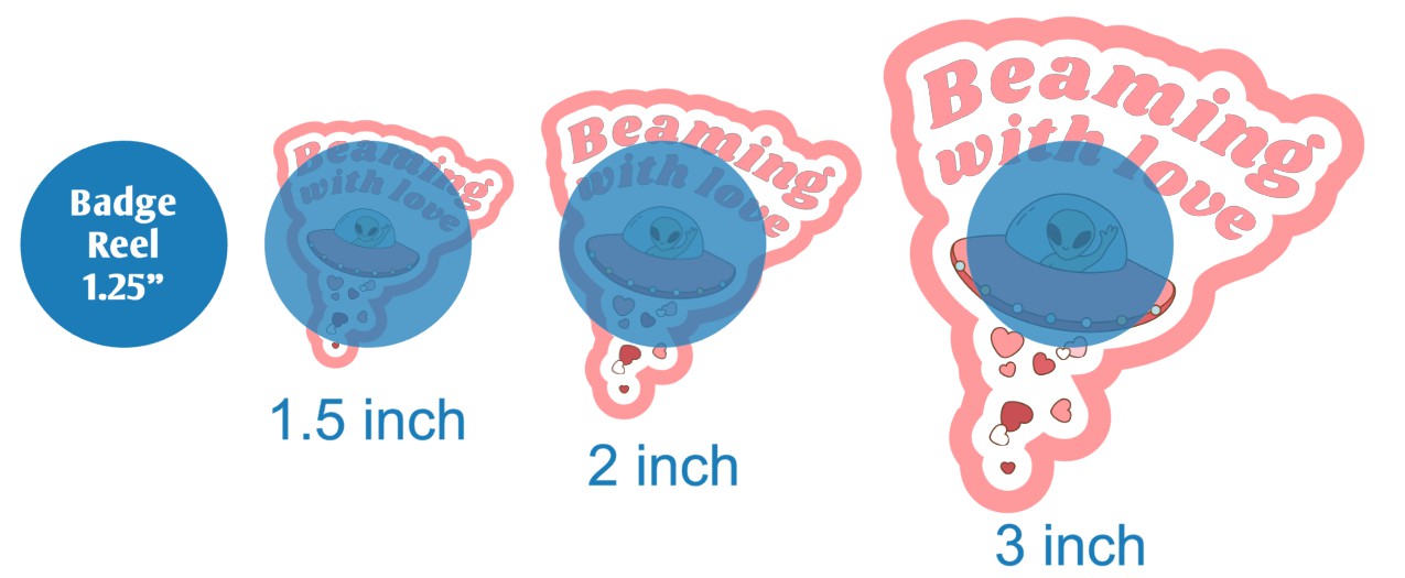 Beaming With Love - DECAL AND ACRYLIC SHAPE #DA03512
