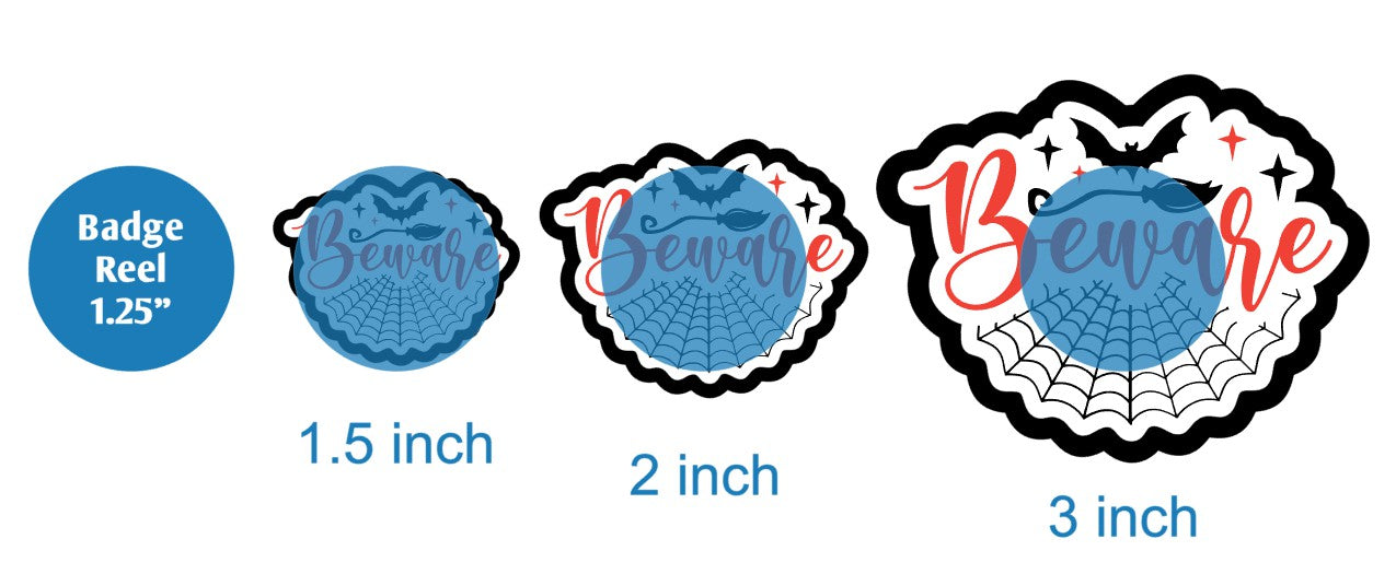 Beware - DECAL AND ACRYLIC SHAPE #DA02779