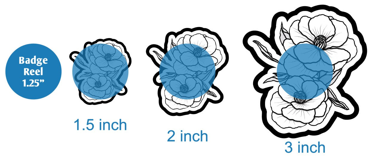 Black and White Flowers - DECAL AND ACRYLIC SHAPE #DA02353