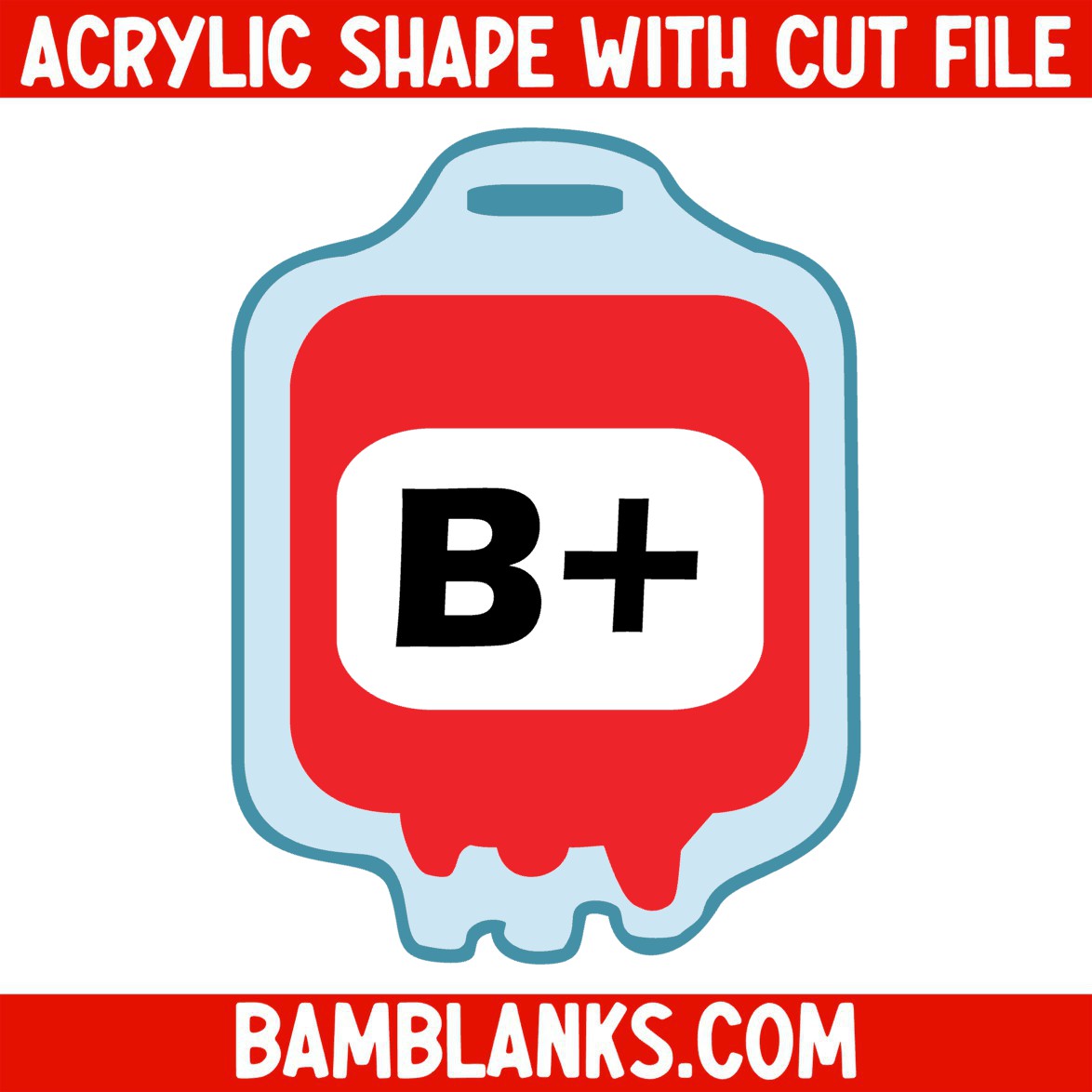Blood Bag - Acrylic Shape #308