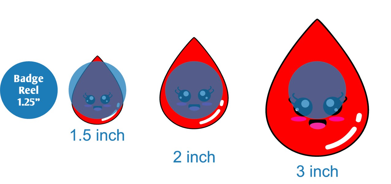 Blood Drop - Acrylic Shape #1413