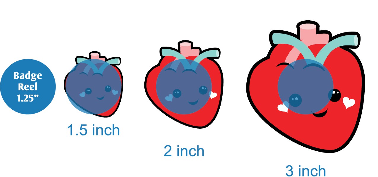 Cartoon Heart - Acrylic Shape #1353