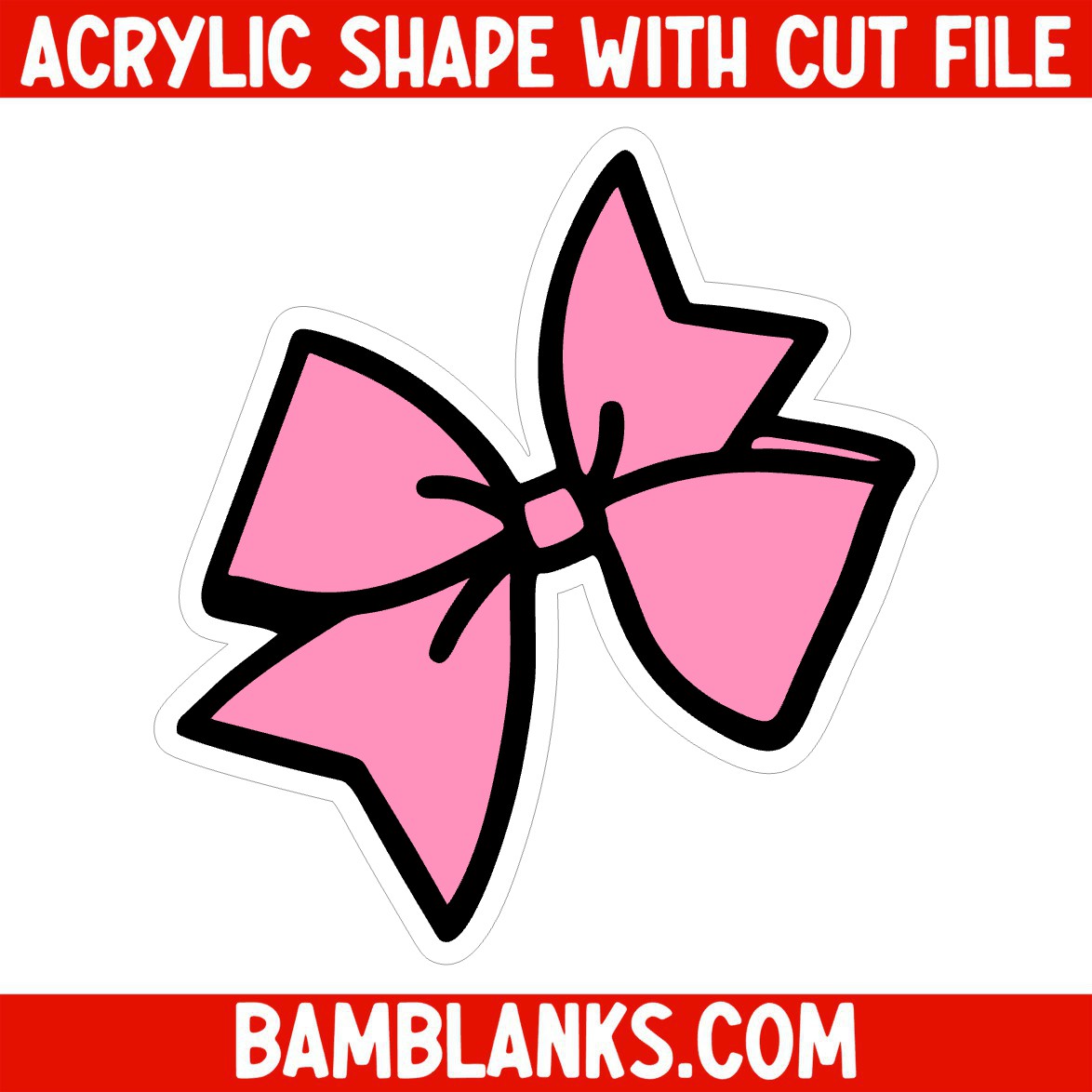Cheer Bow - Acrylic Shape #080