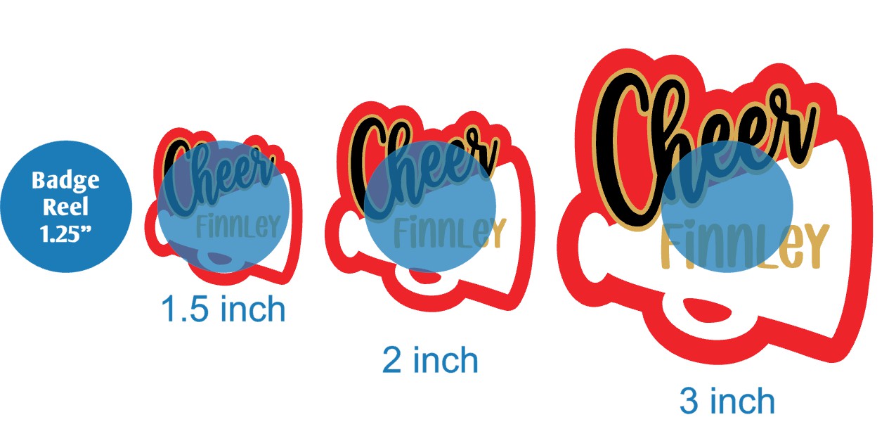 Cheer Megaphone - Acrylic Shape #1404