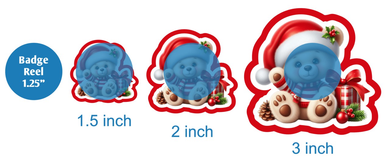 Christmas Bear with Presents - DECAL AND ACRYLIC SHAPE #DA02898