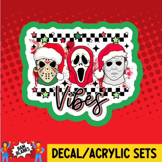 Christmas Horror Vibes - DECAL AND ACRYLIC SHAPE #DA03419