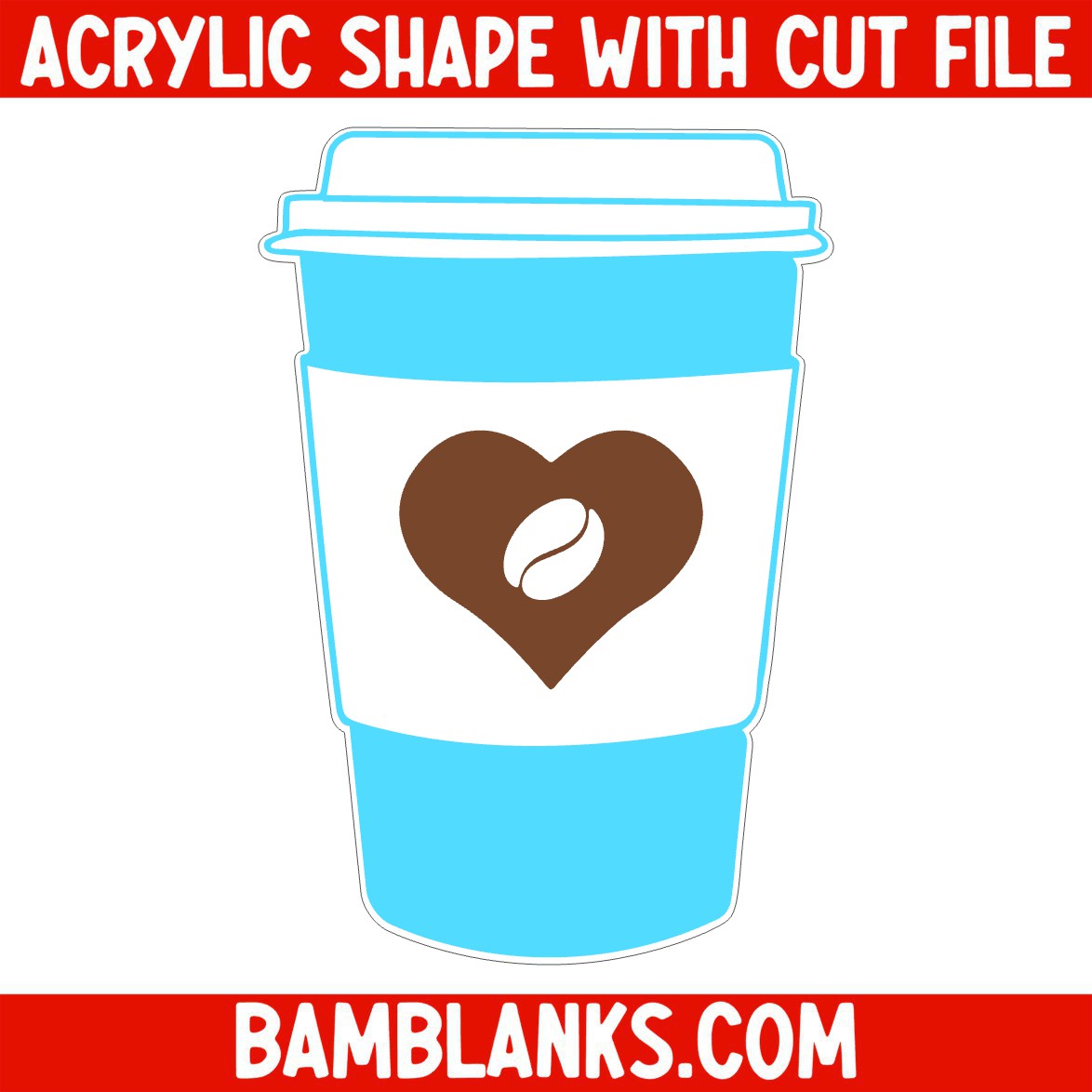 Coffee Cup - Acrylic Shape #1668