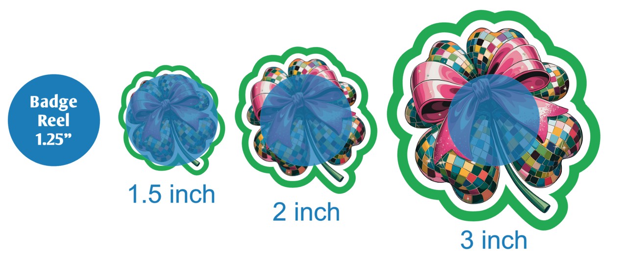 Coquette Bow Disco Shamrock - DECAL AND ACRYLIC SHAPE #DA03589