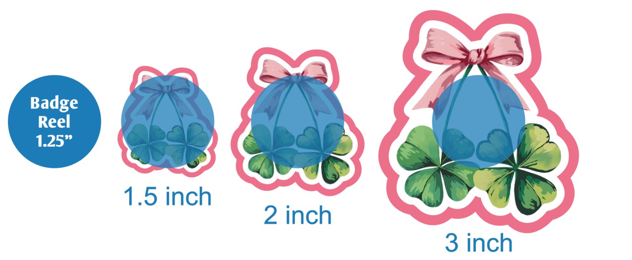 Coquette St Patricks Day Dangle Shamrocks - DECAL AND ACRYLIC SHAPE #DA03590