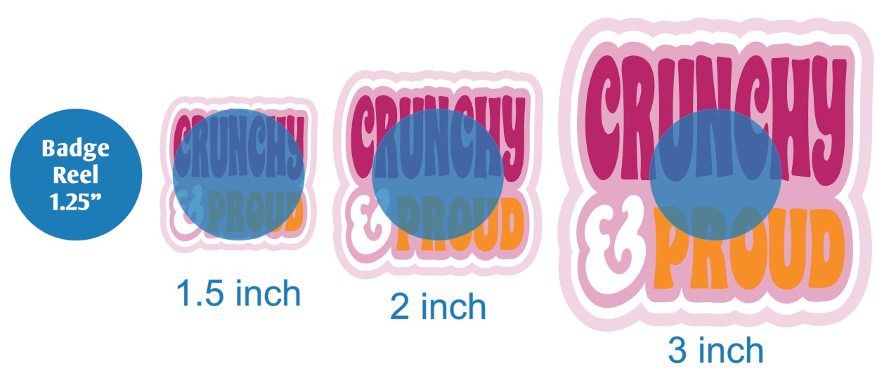 Crunchy and Proud - DECAL AND ACRYLIC SHAPE #DA02199