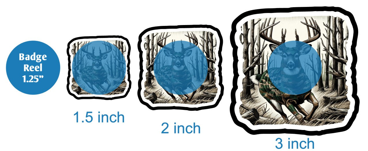 Deer in Camo - DECAL AND ACRYLIC SHAPE #DA02393