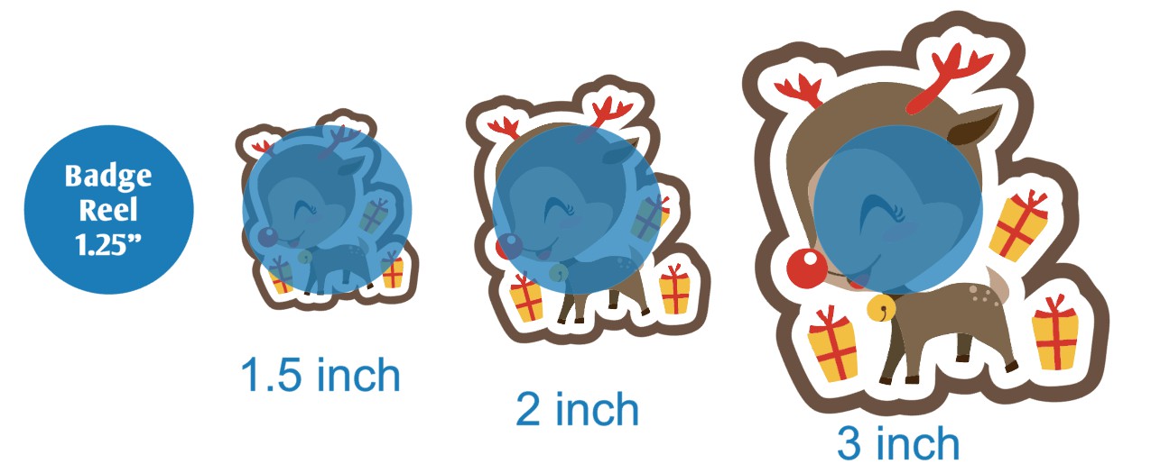 Deer with Gifts - DECAL AND ACRYLIC SHAPE #DA02496