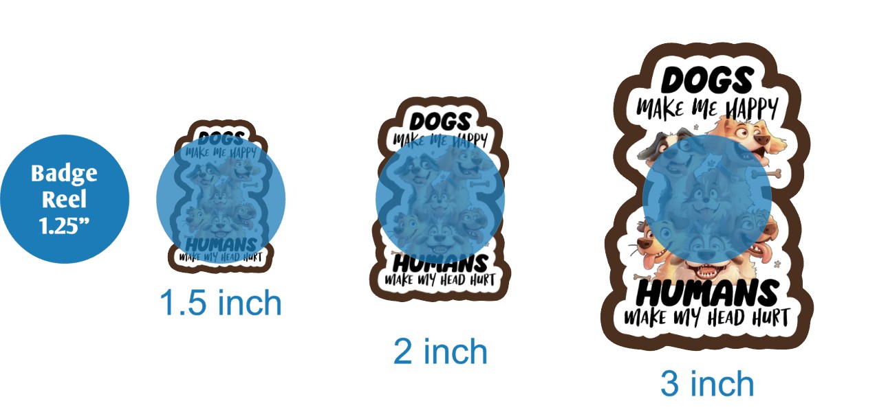 Dogs Make Me Happy Humans Make My Head Hurt - DECAL AND ACRYLIC SHAPE #DA02911