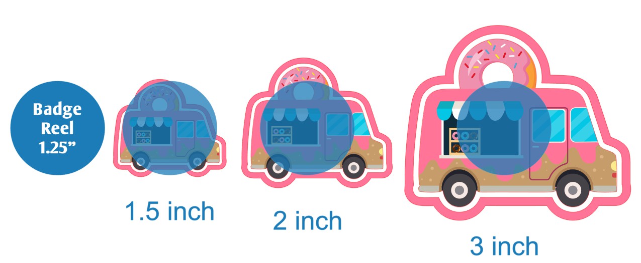 Donut Food Truck - DECAL AND ACRYLIC SHAPE #DA02388