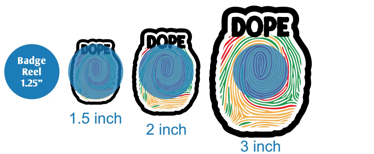 Dope Black History Fingerprint - DECAL AND ACRYLIC SHAPE #DA03568