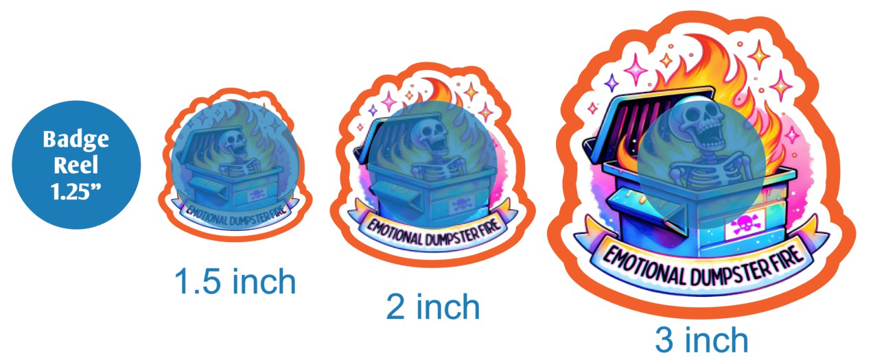 Emotional Dumpster Fire - DECAL AND ACRYLIC SHAPE #DA02669