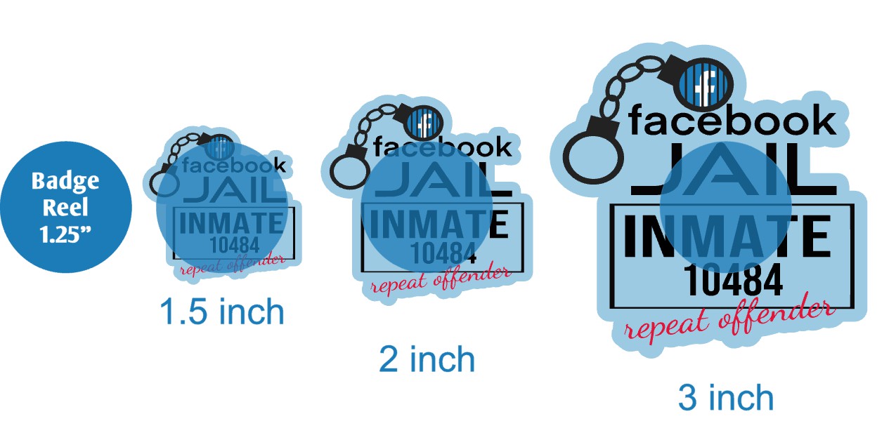 Facebook Jail - Acrylic Shape #1875