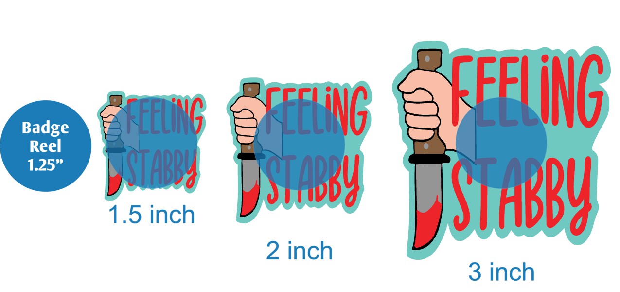 Feeling Stabby - Acrylic Shape #1477