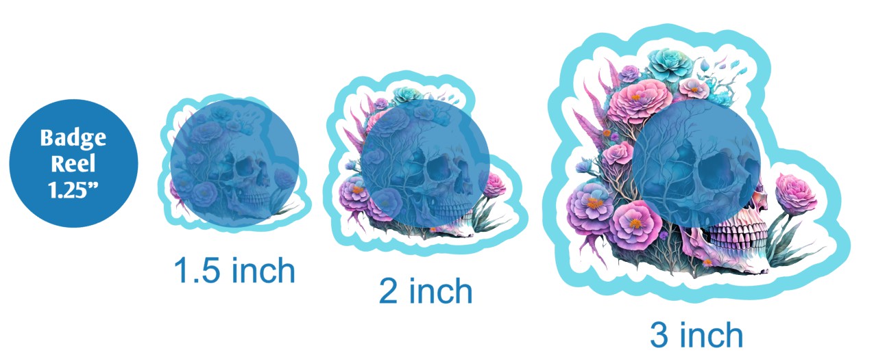 Flower Skull - DECAL AND ACRYLIC SHAPE #DA02973