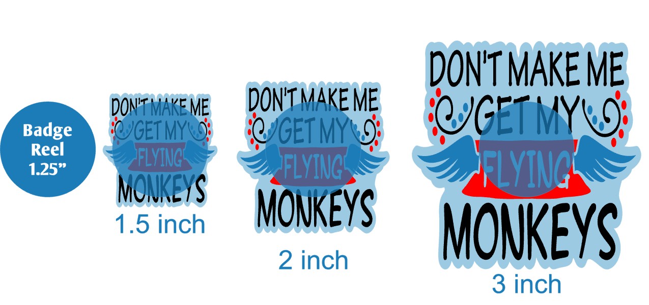 Flying Monkeys - Acrylic Shape #887