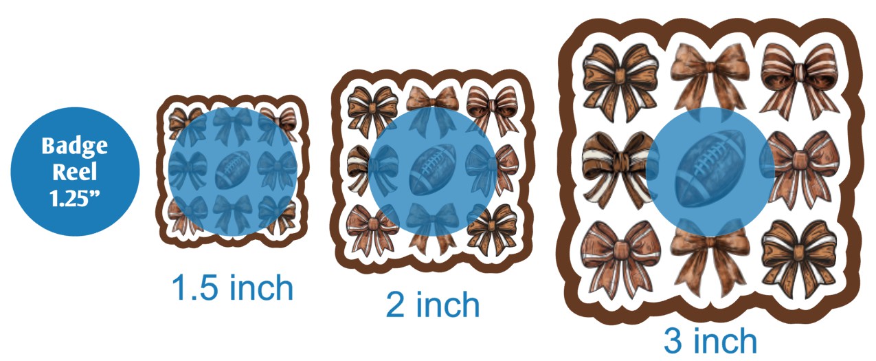 Football Coquette Bows Collage - DECAL AND ACRYLIC SHAPE #DA03328