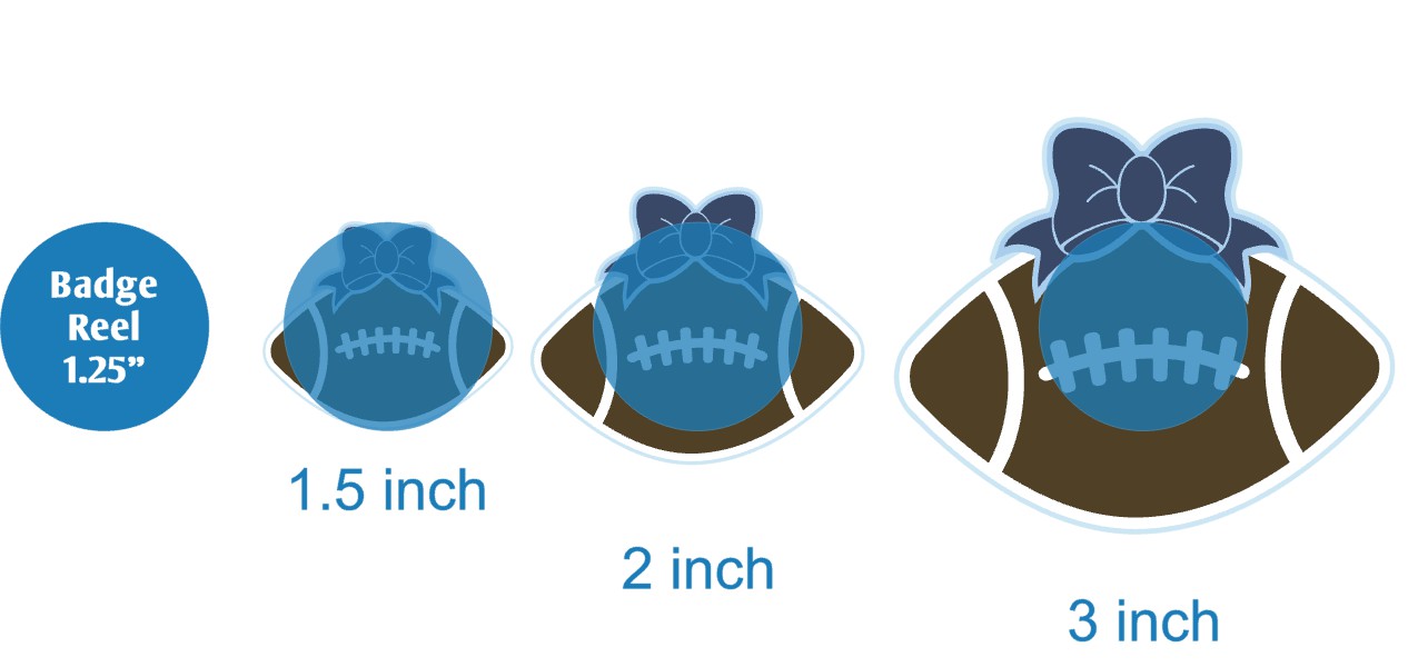 Football with Bow - Acrylic Shape #922