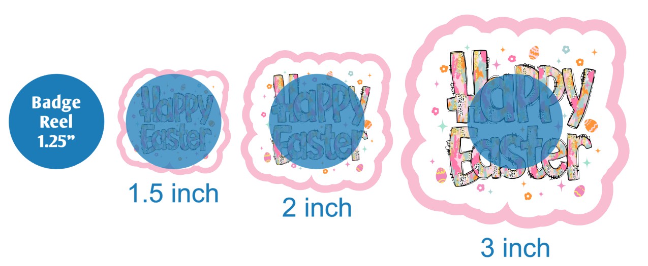 Happy Easter Spring Brushstroke - DECAL AND ACRYLIC SHAPE #DA03629