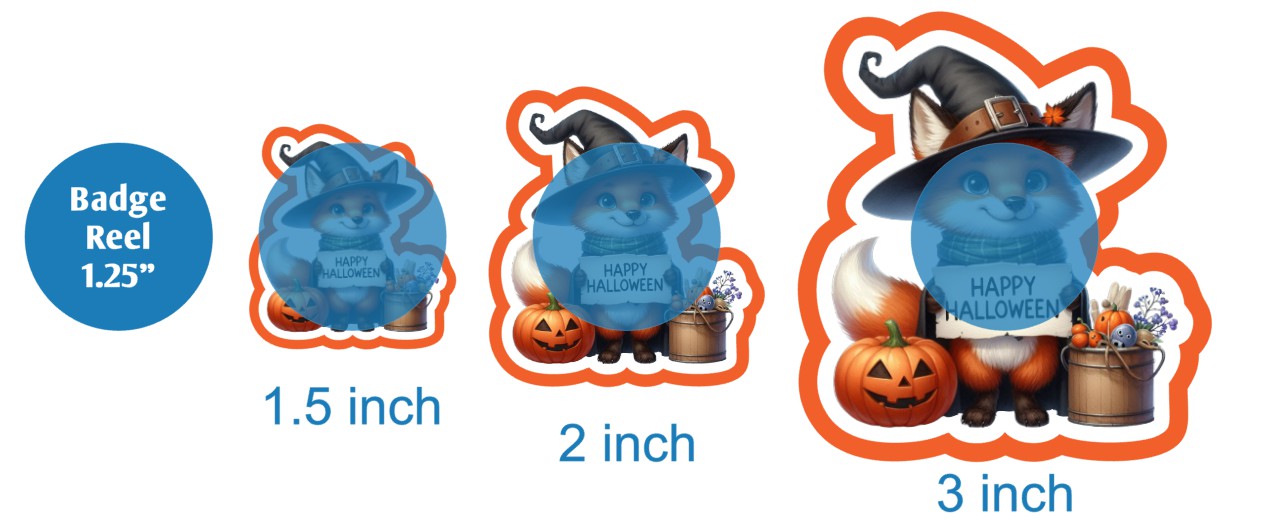 Happy Halloween Fox - DECAL AND ACRYLIC SHAPE #DA02769