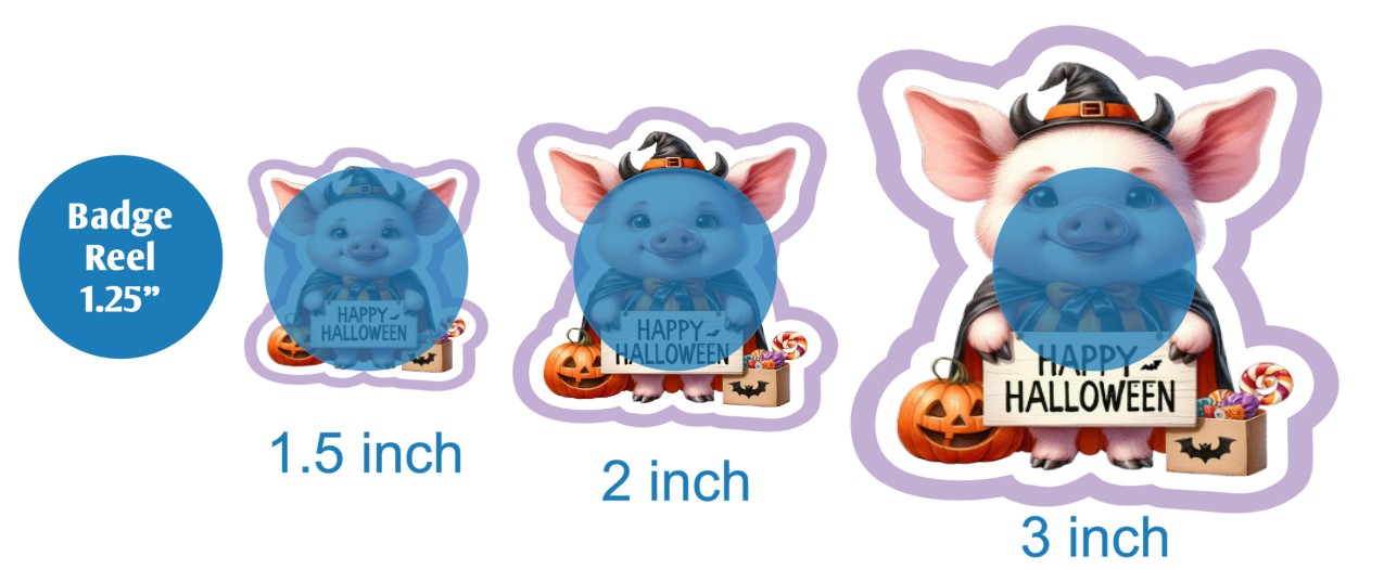 Happy Halloween Pig - DECAL AND ACRYLIC SHAPE #DA02774