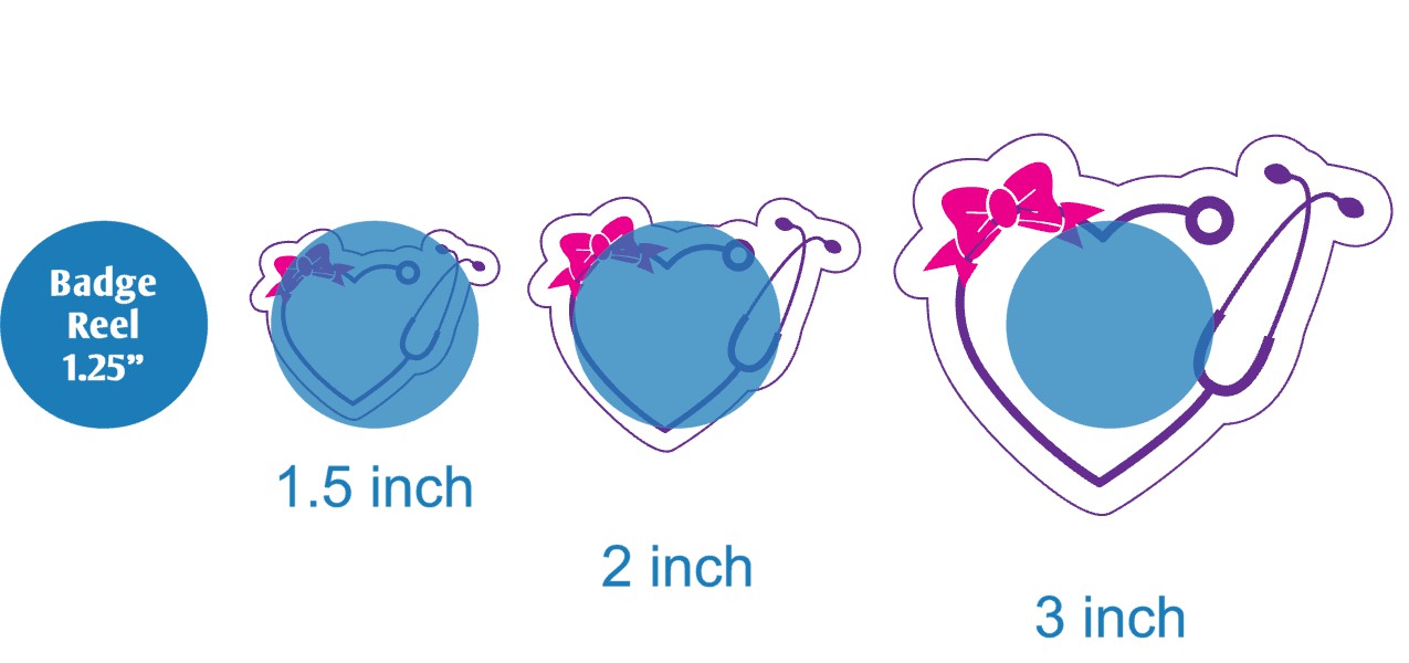 Heart Stethoscope with Bow - Acrylic Shape #1694