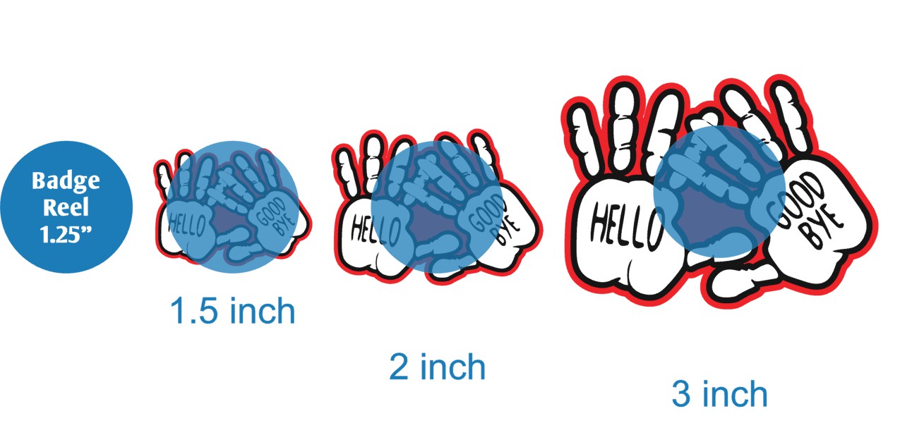 Hello Goodbye Hands - Acrylic Shape #970