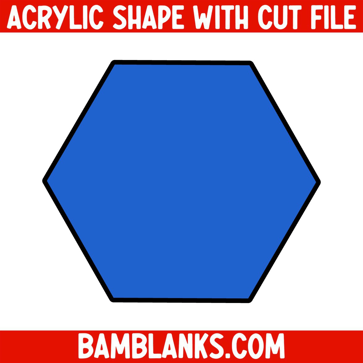 Hexagon - Acrylic Shape #965