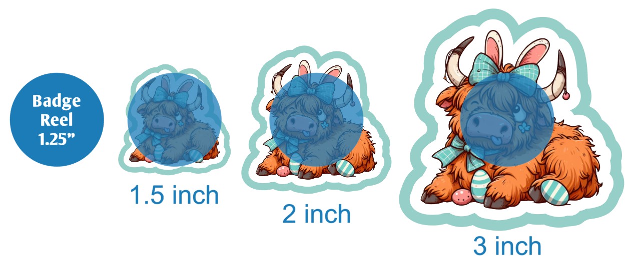 Highland Cow Easter - DECAL AND ACRYLIC SHAPE #DA03630