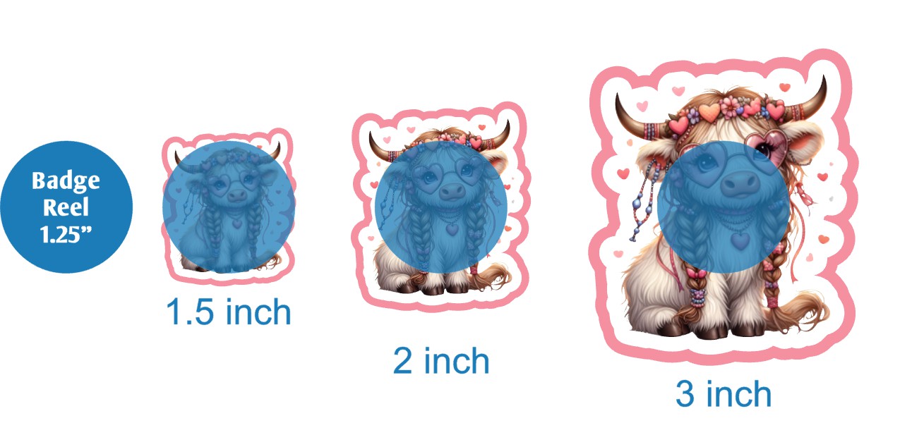 Hippie Cow - DECAL AND ACRYLIC SHAPE #DA02344