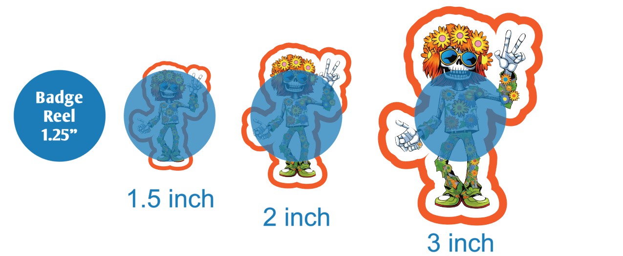 Hippie Skeleton 2 - DECAL AND ACRYLIC SHAPE #DA02292