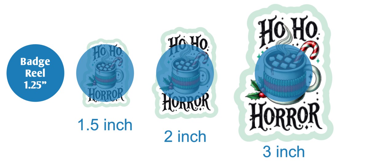 Ho Ho Horror Drink - DECAL AND ACRYLIC SHAPE #DA03421