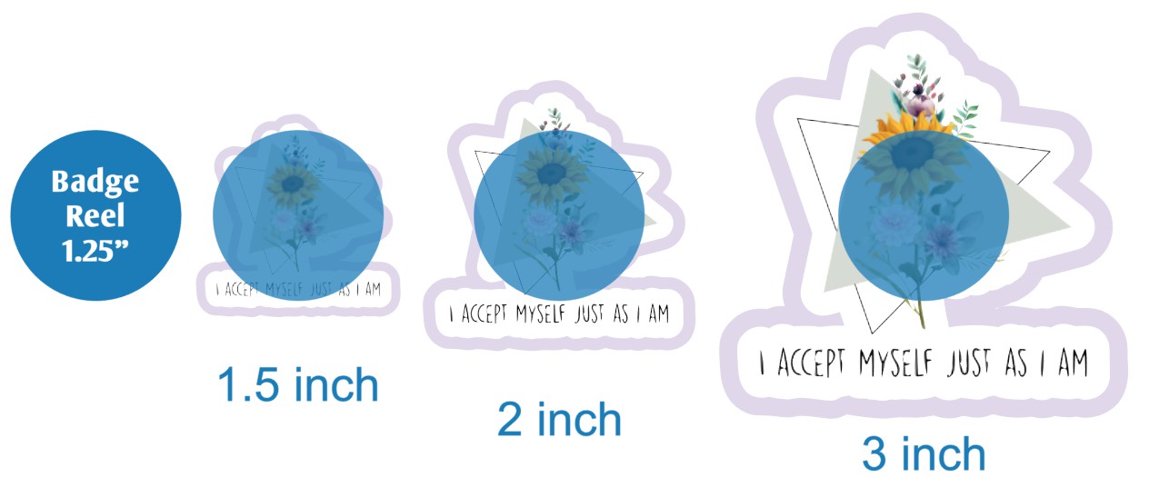 I Accept Myself Just As I Am - DECAL AND ACRYLIC SHAPE #DA02240