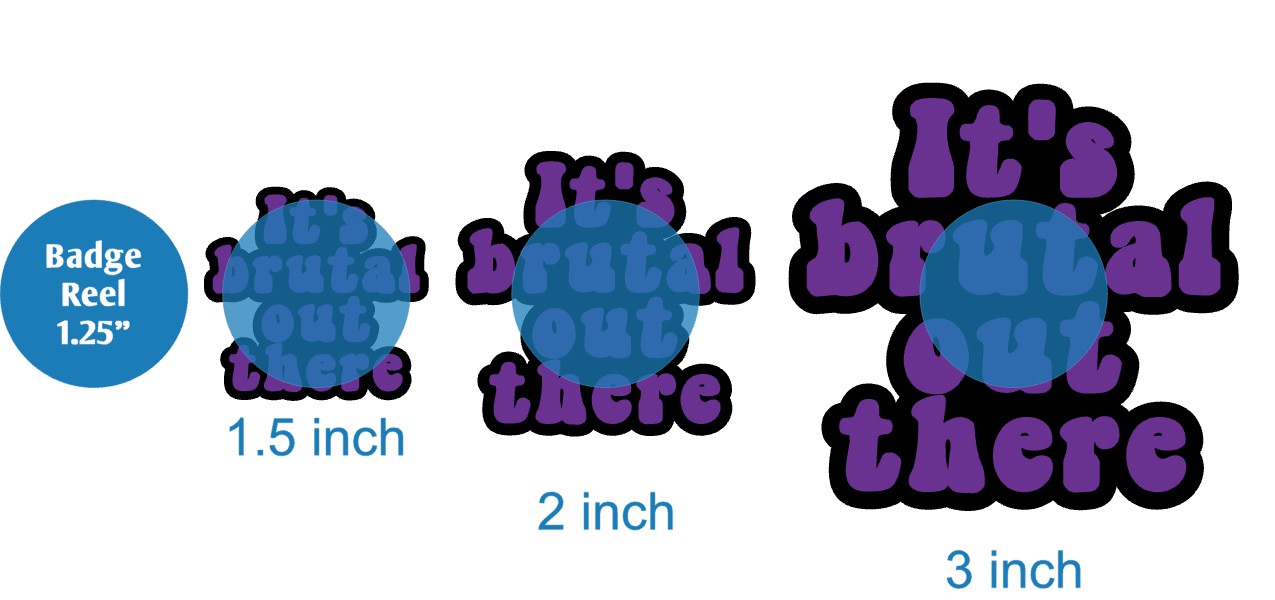 Its Brutal Out There - Acrylic Shape #1968