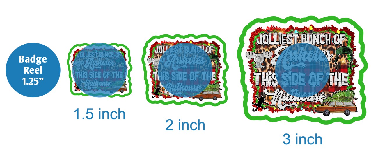 Jolliest Bunch - DECAL AND ACRYLIC SHAPE #DA02571