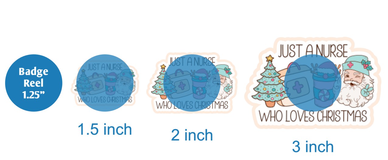 Just A Nurse Who Loves Christmas - DECAL AND ACRYLIC SHAPE #DA02606