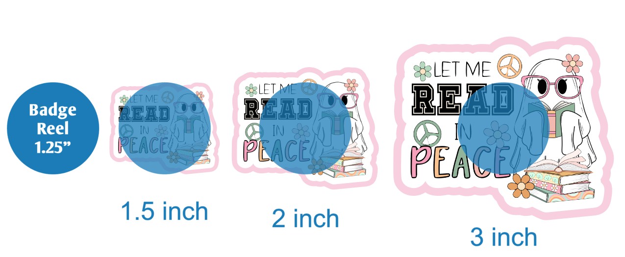 Let Me Read in Peace - DECAL AND ACRYLIC SHAPE #DA02193
