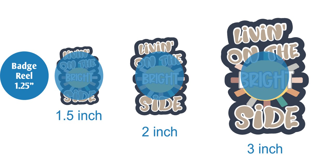 Livin on the Bright Side - Acrylic Shape #1858