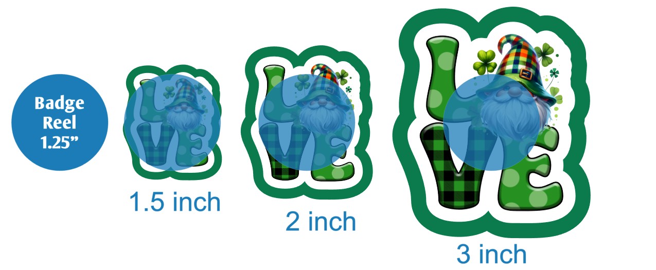 Love St Patrick Gnome - DECAL AND ACRYLIC SHAPE #DA03610