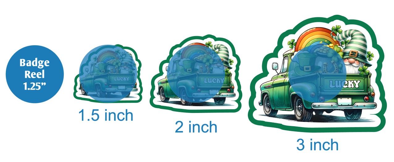 Lucky Gnome in Truck - DECAL AND ACRYLIC SHAPE #DA03612