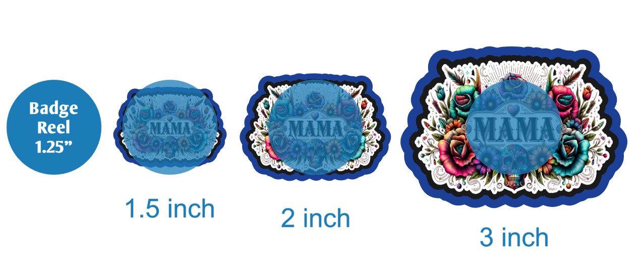 Mama Floral Skull - DECAL AND ACRYLIC SHAPE #DA02659